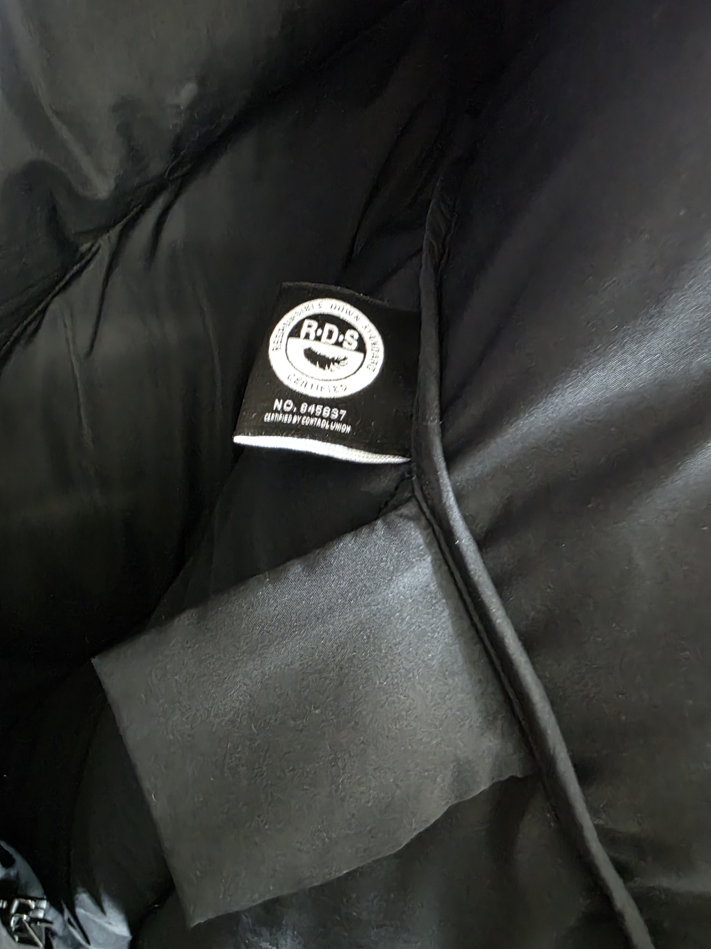 Wilfred Duvet Long Down filled Black Puffer Coat - Picture 10 of 13